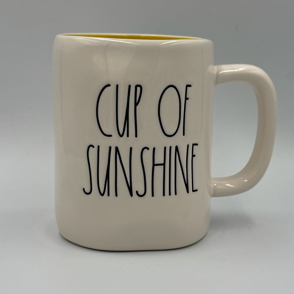 Rae Dunn "CUP OF SUNSHINE" Coffee Mug with Yellow Interior